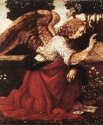 LEONARDO da Vinci Annunciation (detail)  fg47 Spain oil painting artist